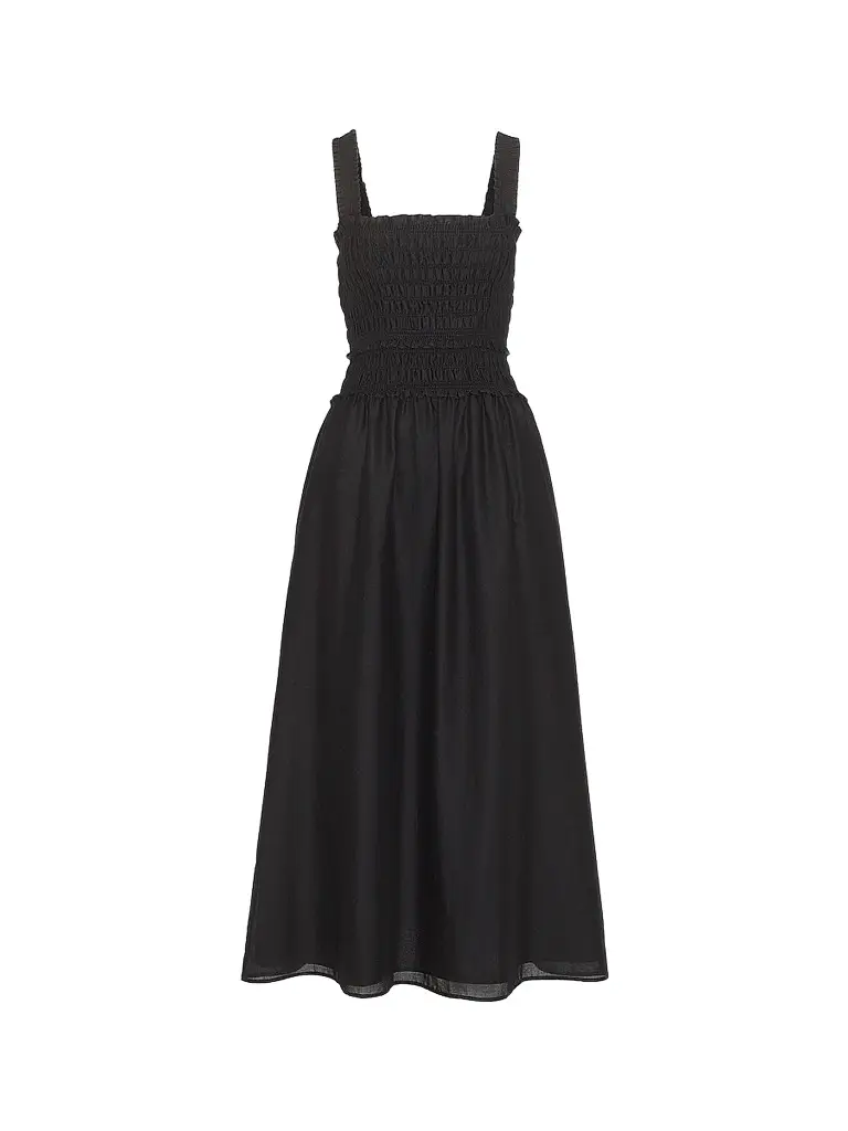 Hill House Home Women's The Azalea Maxi Nap Dress - Black | Image 1 Hill House Home Women's The Azalea Maxi Nap Dress - Black | Image 1