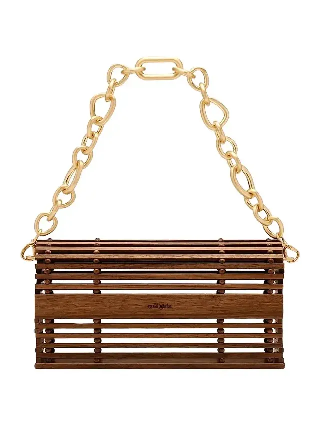 Cult Gaia Women's Sylva Wooden Shoulder Bag