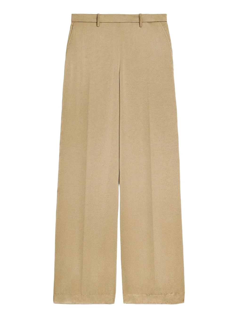 Theory Women's Elasticized Waistband Satin Wide-Leg Pants