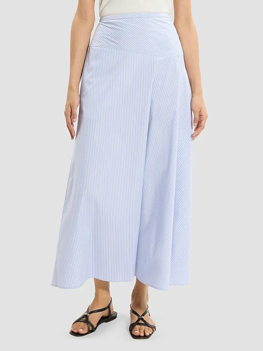 Theory Women's Striped Cotton-Blend Maxi Skirt | Thumbnail 4 Theory Women's Striped Cotton-Blend Maxi Skirt | Thumbnail 4