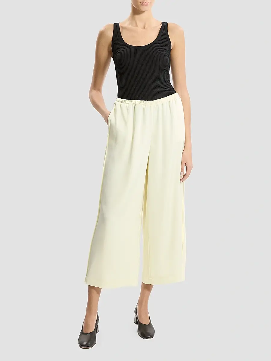 Theory Women's Satin Crop Pants | Thumbnail 2 Theory Women's Satin Crop Pants | Thumbnail 2