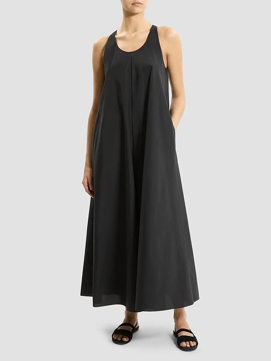 Theory Women's Scoopneck Cotton-Blend A-Line Maxi Dress | Thumbnail 2 Theory Women's Scoopneck Cotton-Blend A-Line Maxi Dress | Thumbnail 2