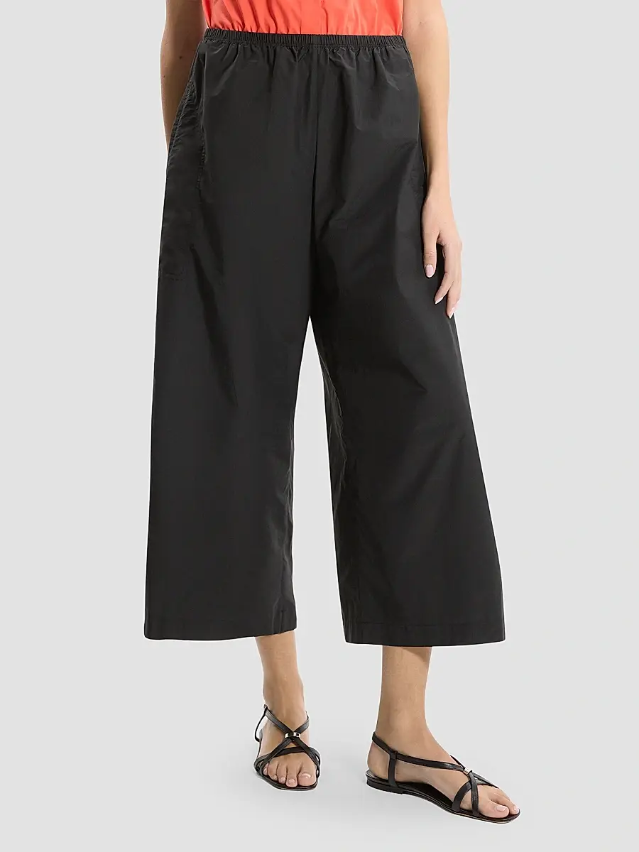 Theory Women's Cotton-Blend Wide-Leg Crop Pants | Thumbnail 4 Theory Women's Cotton-Blend Wide-Leg Crop Pants | Thumbnail 4