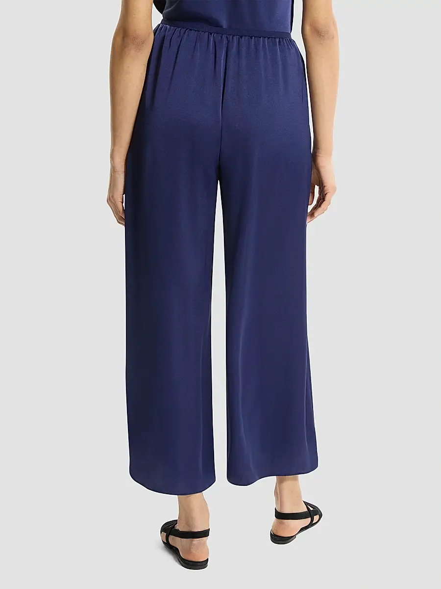 Theory Women's Pleated Satin Wide-Leg Pants | Thumbnail 3