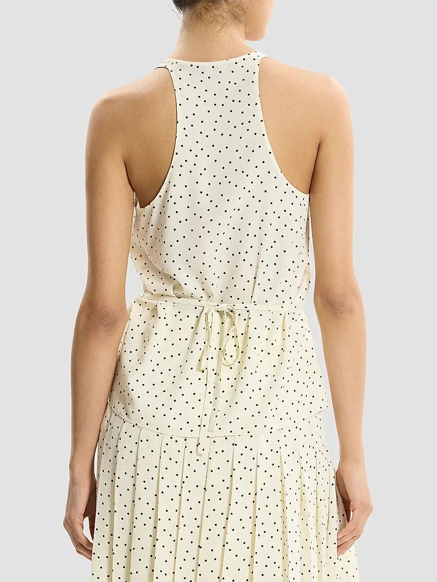 Theory Women's Polka Dot Tie-Waist Top | Thumbnail 3 Theory Women's Polka Dot Tie-Waist Top | Thumbnail 3