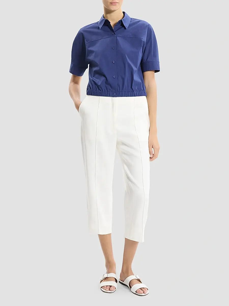 Theory Women's Cotton Poplin Shirt | Thumbnail 2 Theory Women's Cotton Poplin Shirt | Thumbnail 2