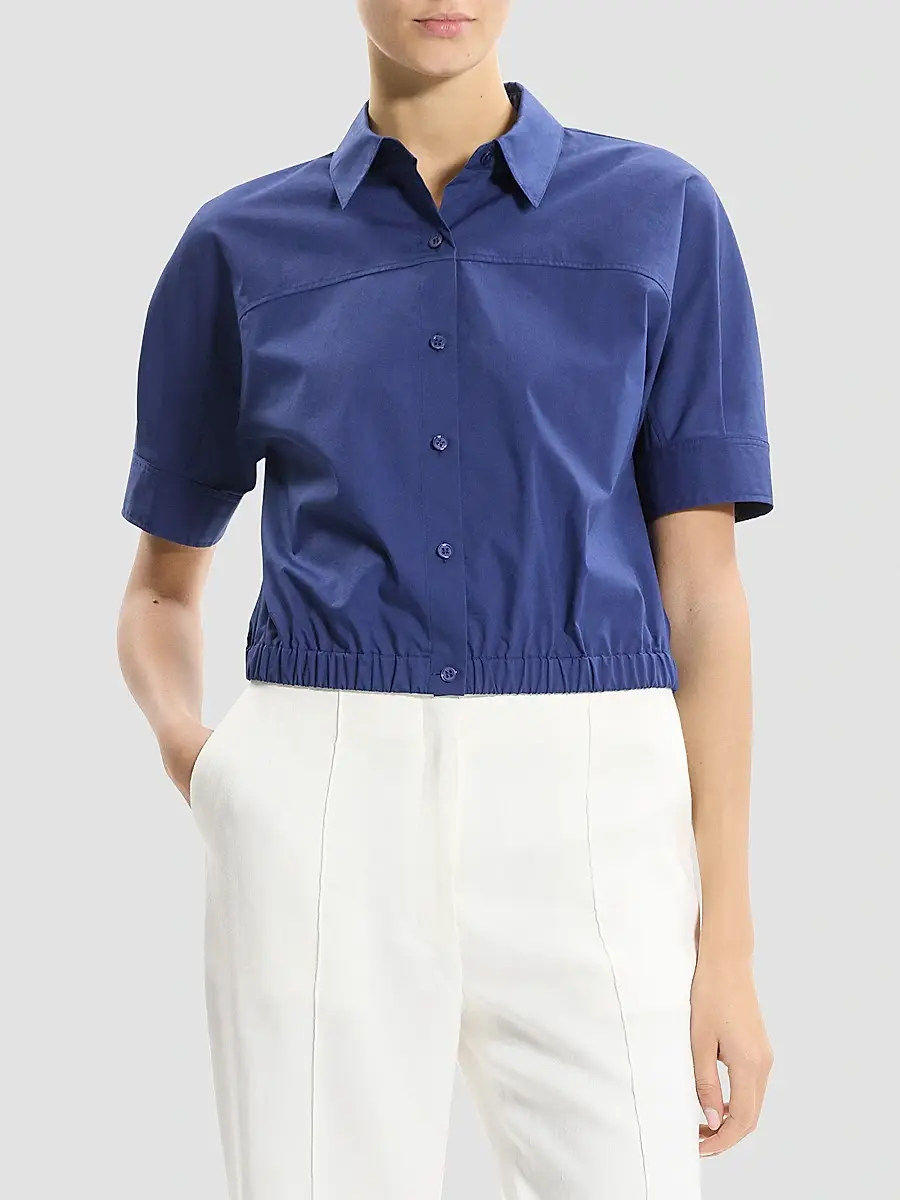 Theory Women's Cotton Poplin Shirt | Thumbnail 4 Theory Women's Cotton Poplin Shirt | Thumbnail 4