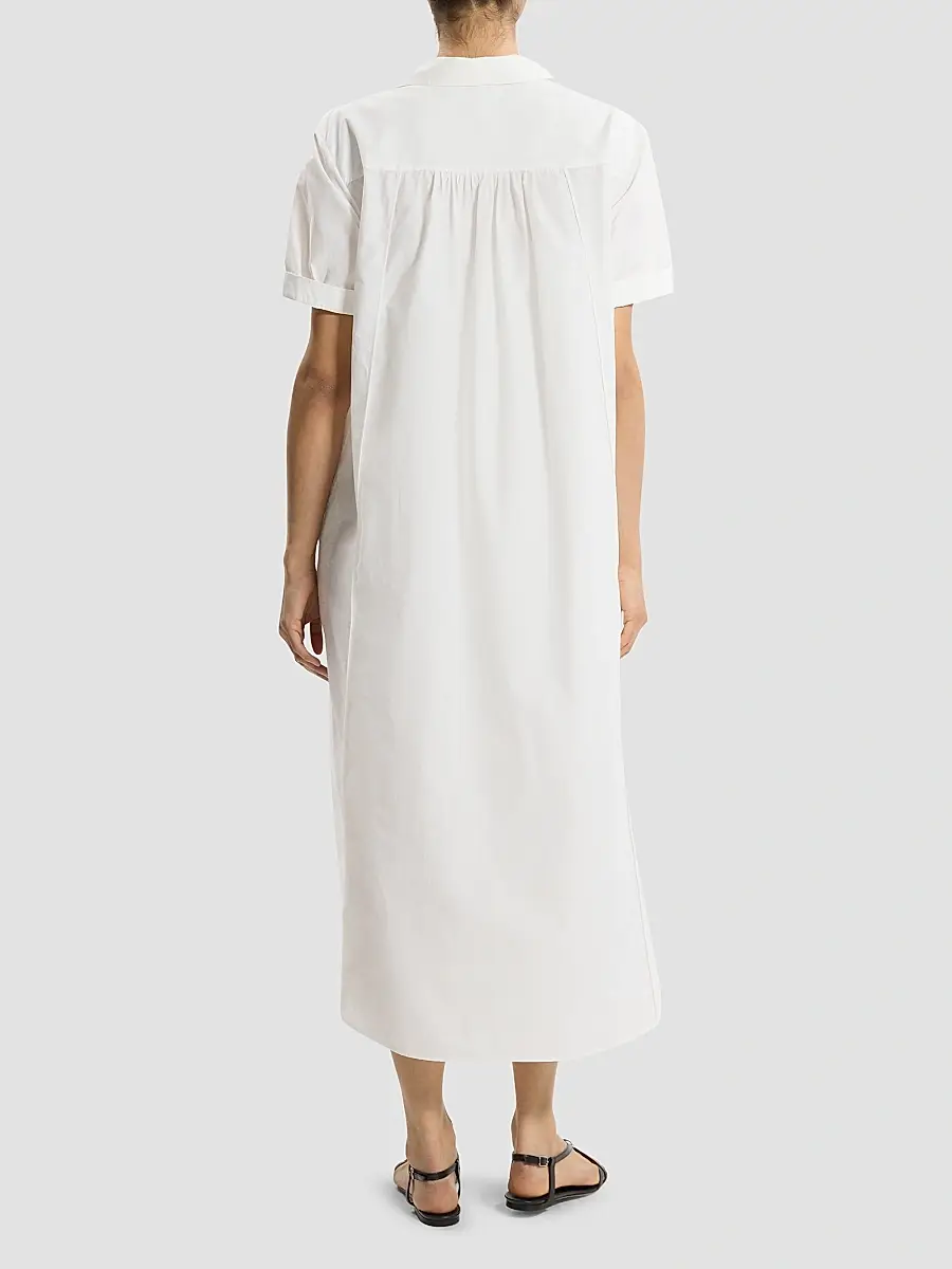 Theory Women's Cotton-Blend Shift Maxi Dress | Thumbnail 3 Theory Women's Cotton-Blend Shift Maxi Dress | Thumbnail 3