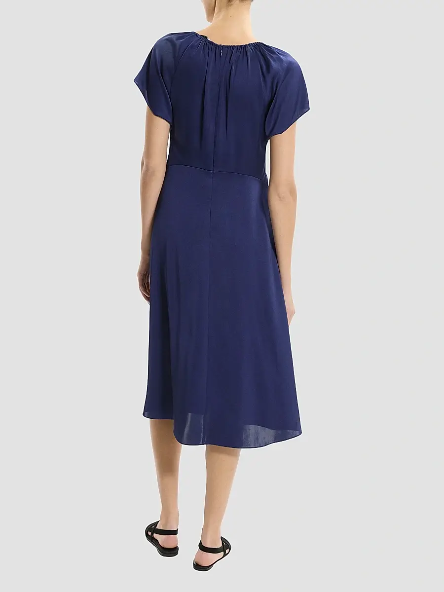 Theory Women's Satin A-Line Midi Dress | Thumbnail 3 Theory Women's Satin A-Line Midi Dress | Thumbnail 3
