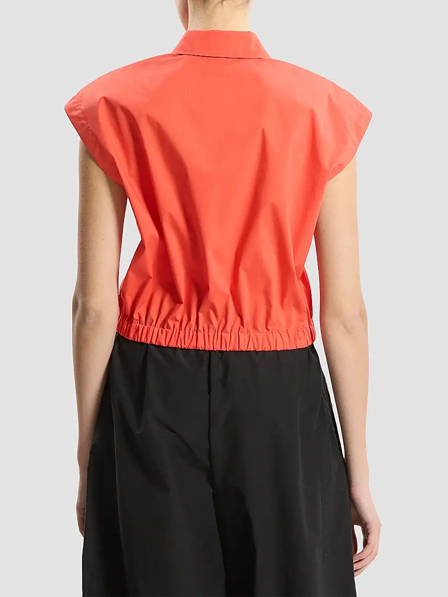 Theory Women's Cotton Poplin Crop Shirt | Thumbnail 3 Theory Women's Cotton Poplin Crop Shirt | Thumbnail 3