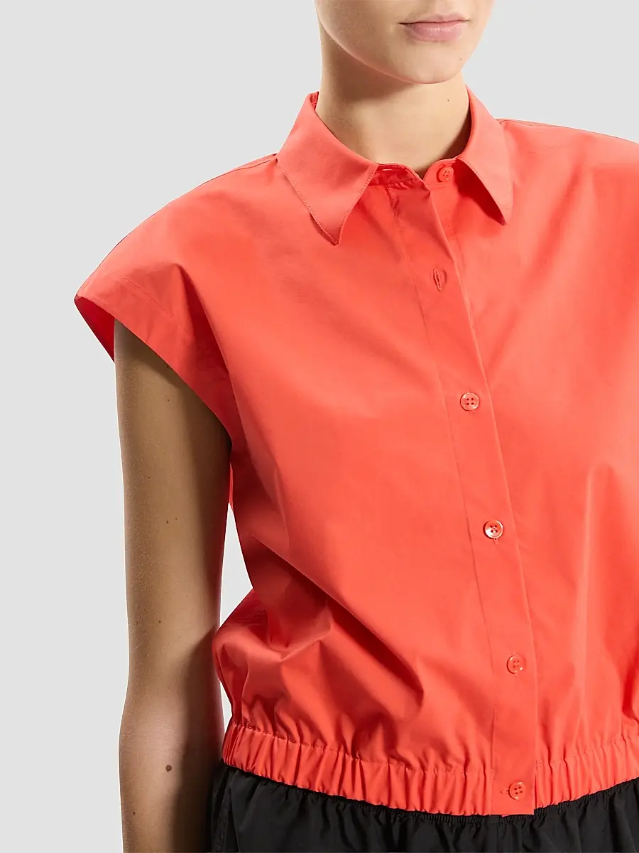 Theory Women's Cotton Poplin Crop Shirt | Thumbnail 5 Theory Women's Cotton Poplin Crop Shirt | Thumbnail 5