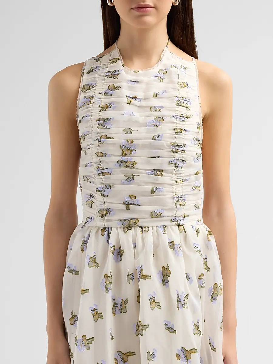 Ulla Johnson Women's Fleurine Floral Organza Maxi Dress | Thumbnail 5