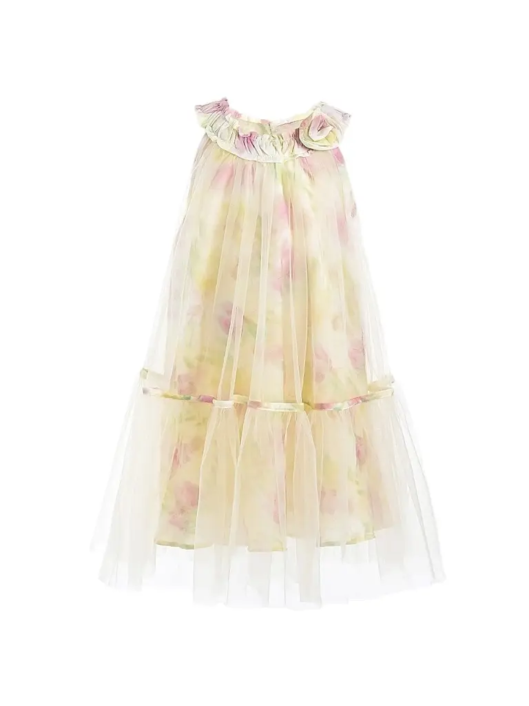 Mimi Tutu Little Girl's & Girl's Rosamira Dress - Yellow - Size 9 | Image 1 Mimi Tutu Little Girl's & Girl's Rosamira Dress - Yellow - Size 9 | Image 1