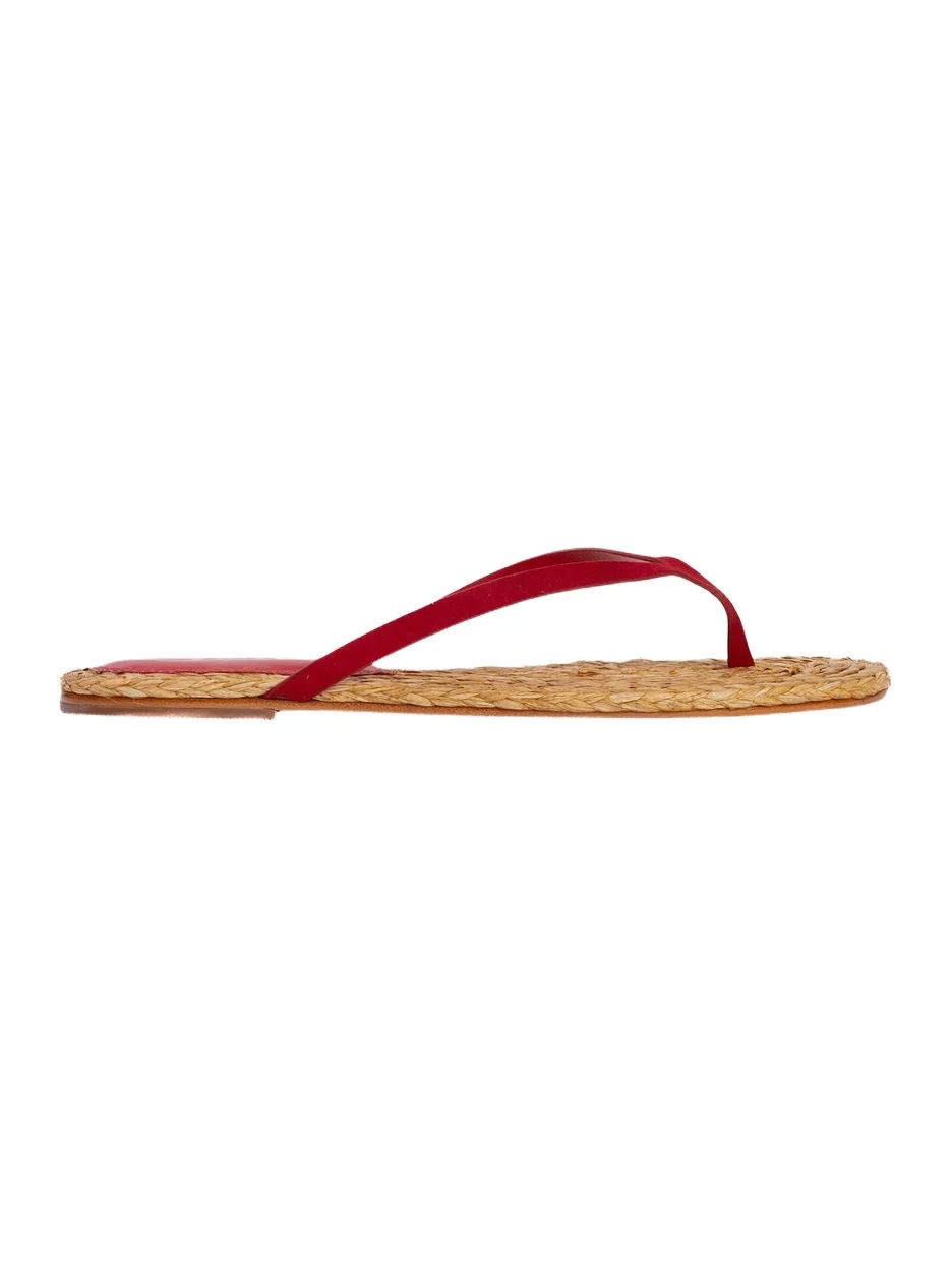 Black Suede Studio Women's Alaya Suede Flat Sandals