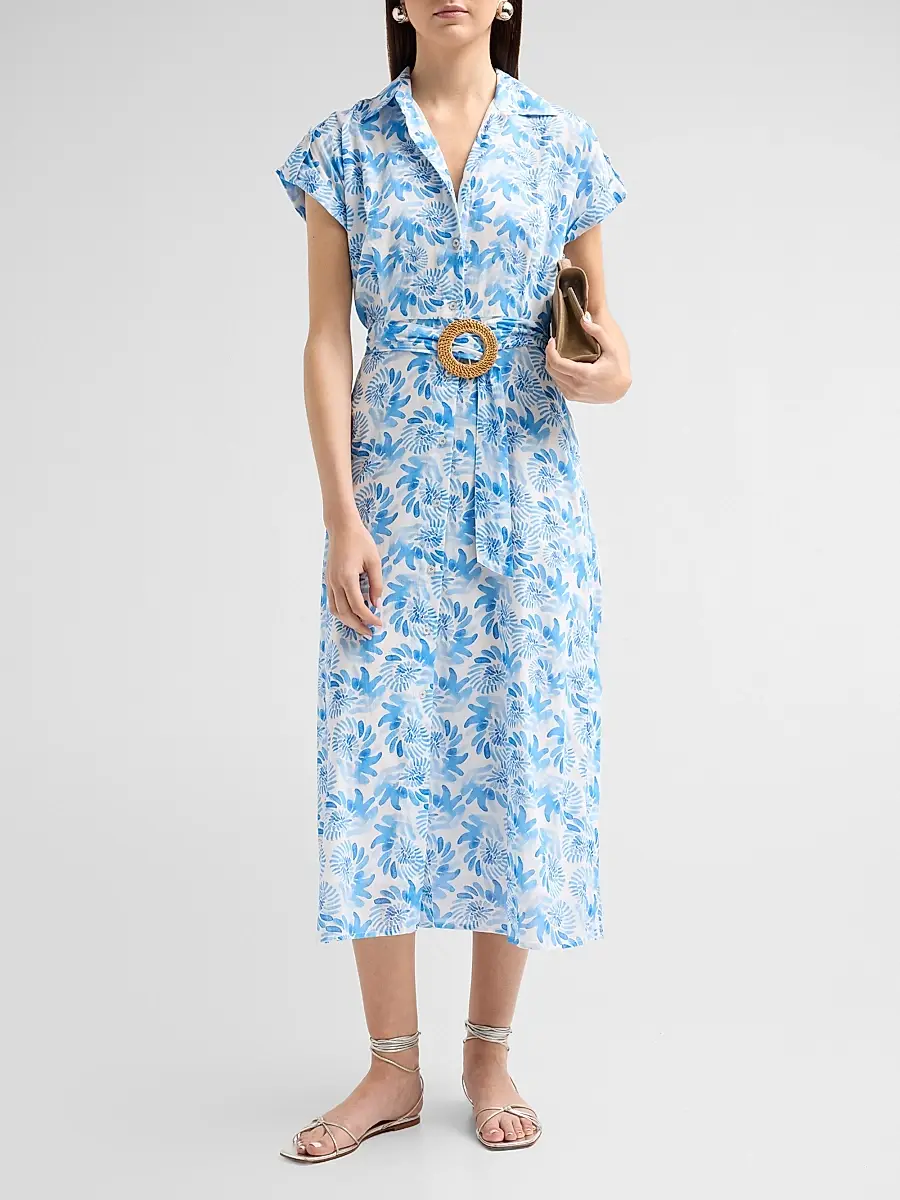Ro's Garden Women's Catherine Floral Cotton Dress | Thumbnail 2 Ro's Garden Women's Catherine Floral Cotton Dress | Thumbnail 2