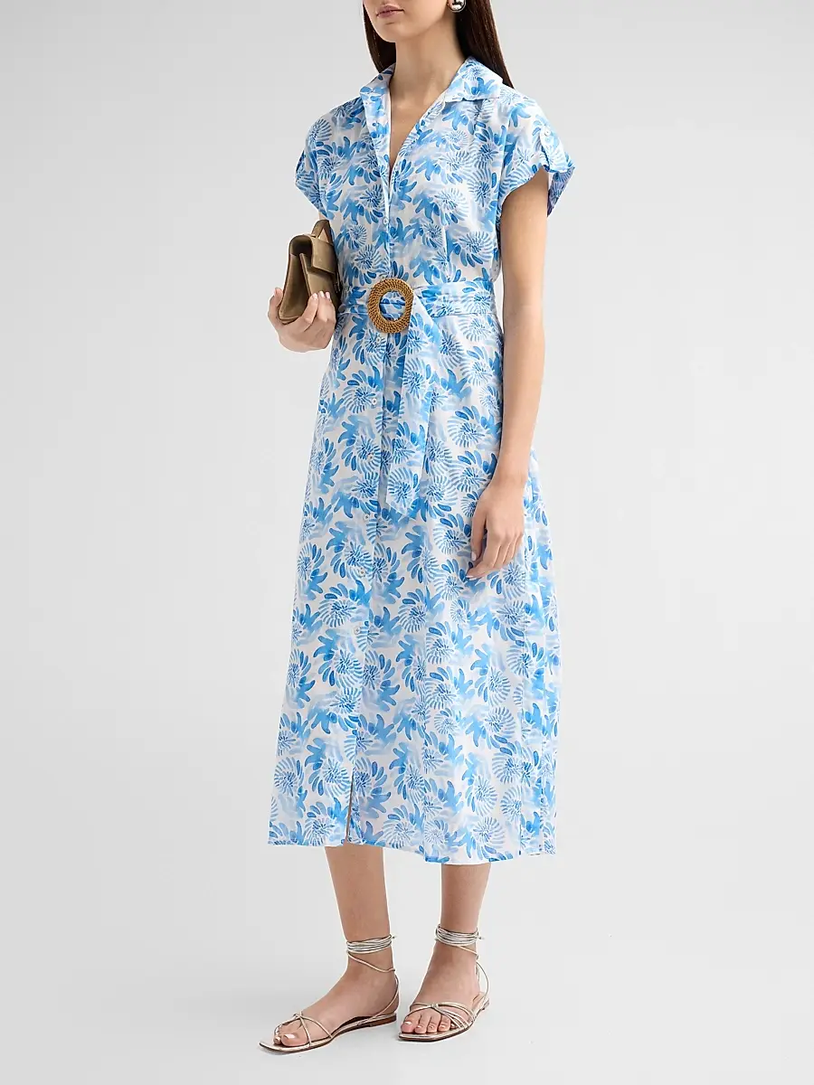 Ro's Garden Women's Catherine Floral Cotton Dress | Thumbnail 4 Ro's Garden Women's Catherine Floral Cotton Dress | Thumbnail 4