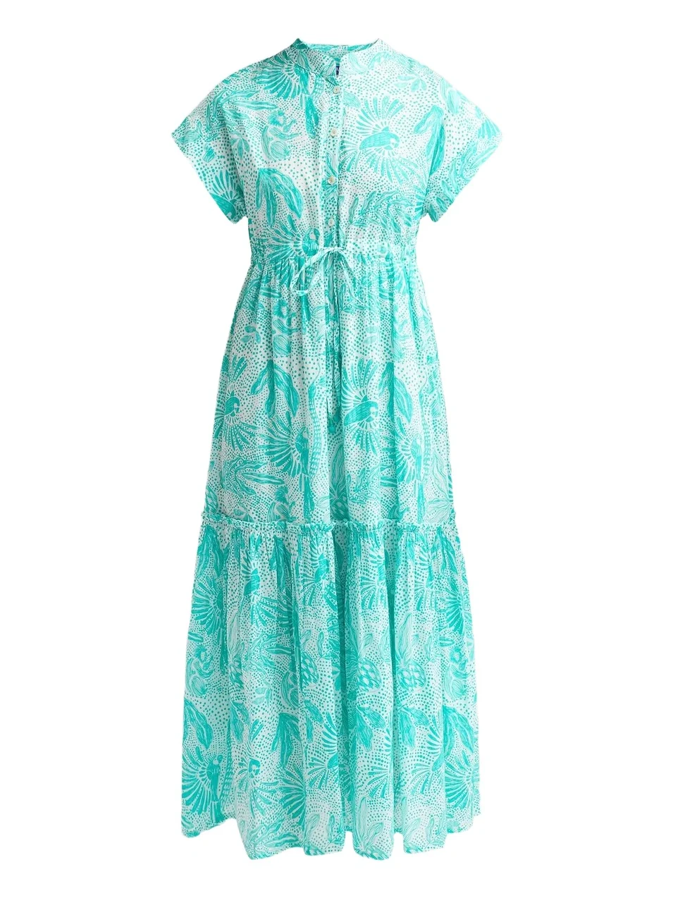 Women's Mumi Floral Cotton Tie Midi Dress Women's Mumi Floral Cotton Tie Midi Dress