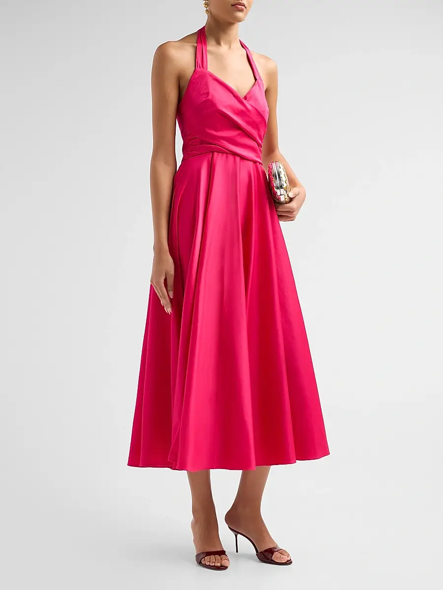 BLACK HALO Women's Noelle Midi Dress | Thumbnail 4 BLACK HALO Women's Noelle Midi Dress | Thumbnail 4