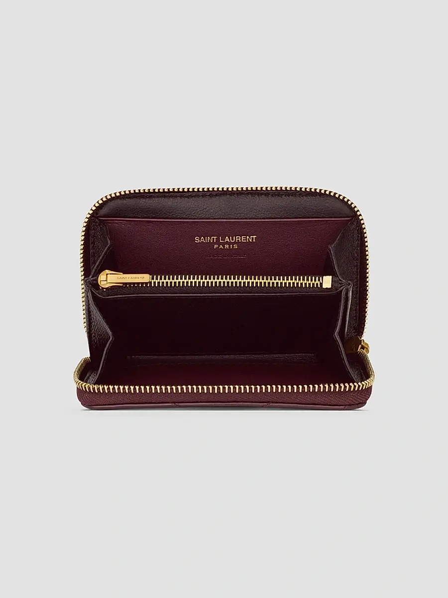 Saint Laurent Women's Cassandre Wallet in Patent Leather - Dark Red Wine | Thumbnail 2 Saint Laurent Women's Cassandre Wallet in Patent Leather - Dark Red Wine | Thumbnail 2
