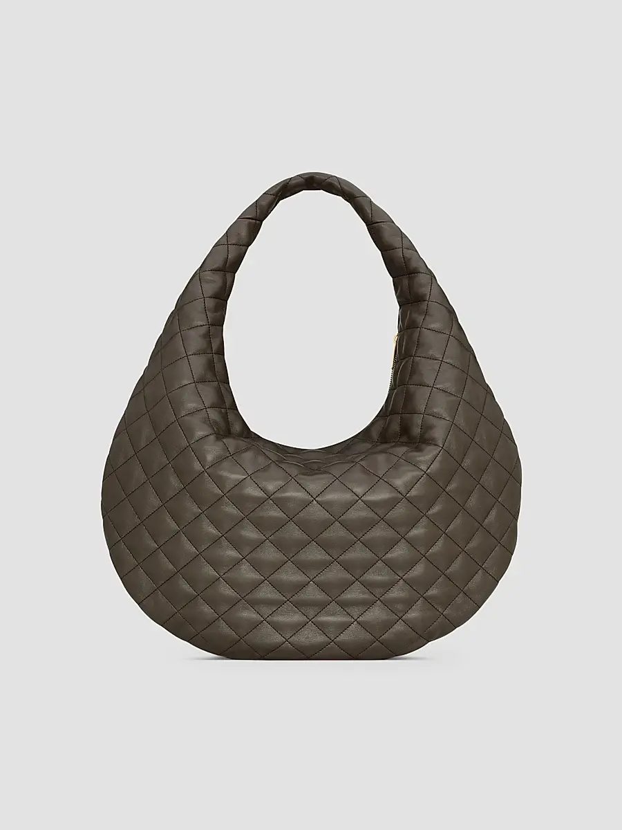 Saint Laurent Women's Icare Hobo Bag in Quilted Nappa - Light Musk | Thumbnail 2 Saint Laurent Women's Icare Hobo Bag in Quilted Nappa - Light Musk | Thumbnail 2