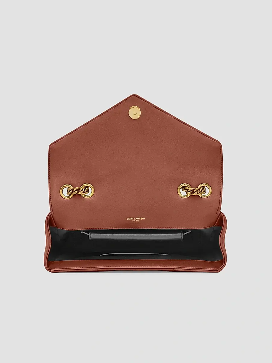 Saint Laurent Women's Loulou Small Shoulder Bag in Lambskin Leather - Hortensia | Thumbnail 5 Saint Laurent Women's Loulou Small Shoulder Bag in Lambskin Leather - Hortensia | Thumbnail 5