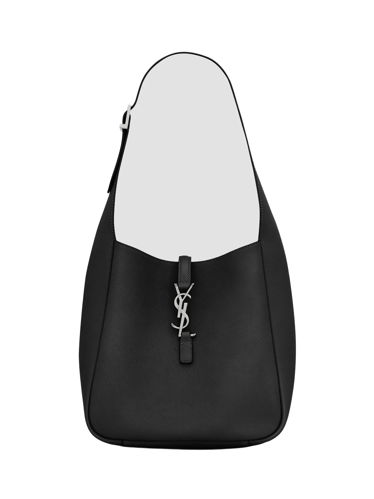 Women's Le 5 Ã 7 Supple Shoulder Bag in Grained Leather - Black Women's Le 5 Ã 7 Supple Shoulder Bag in Grained Leather - Black