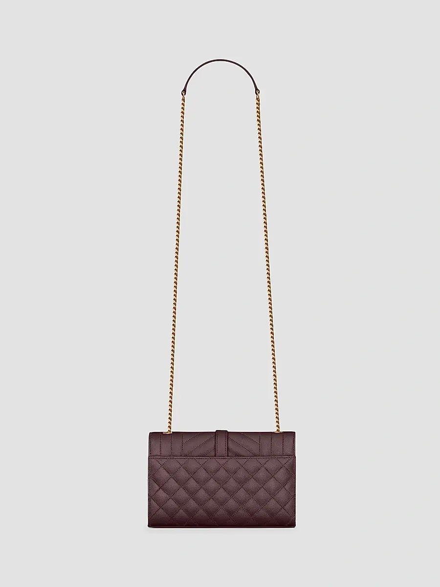 Saint Laurent Women's Envelope Crossbody Bag in Grain De Poudre Leather | Thumbnail 2 Saint Laurent Women's Envelope Crossbody Bag in Grain De Poudre Leather | Thumbnail 2