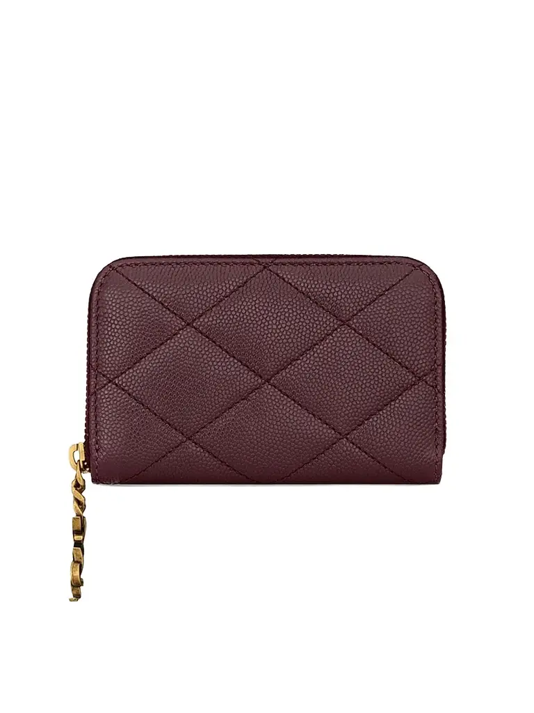 Saint Laurent Women's Cassandre Bijou Change Purse - Rouge Cabernet | Image 1 Saint Laurent Women's Cassandre Bijou Change Purse - Rouge Cabernet | Image 1