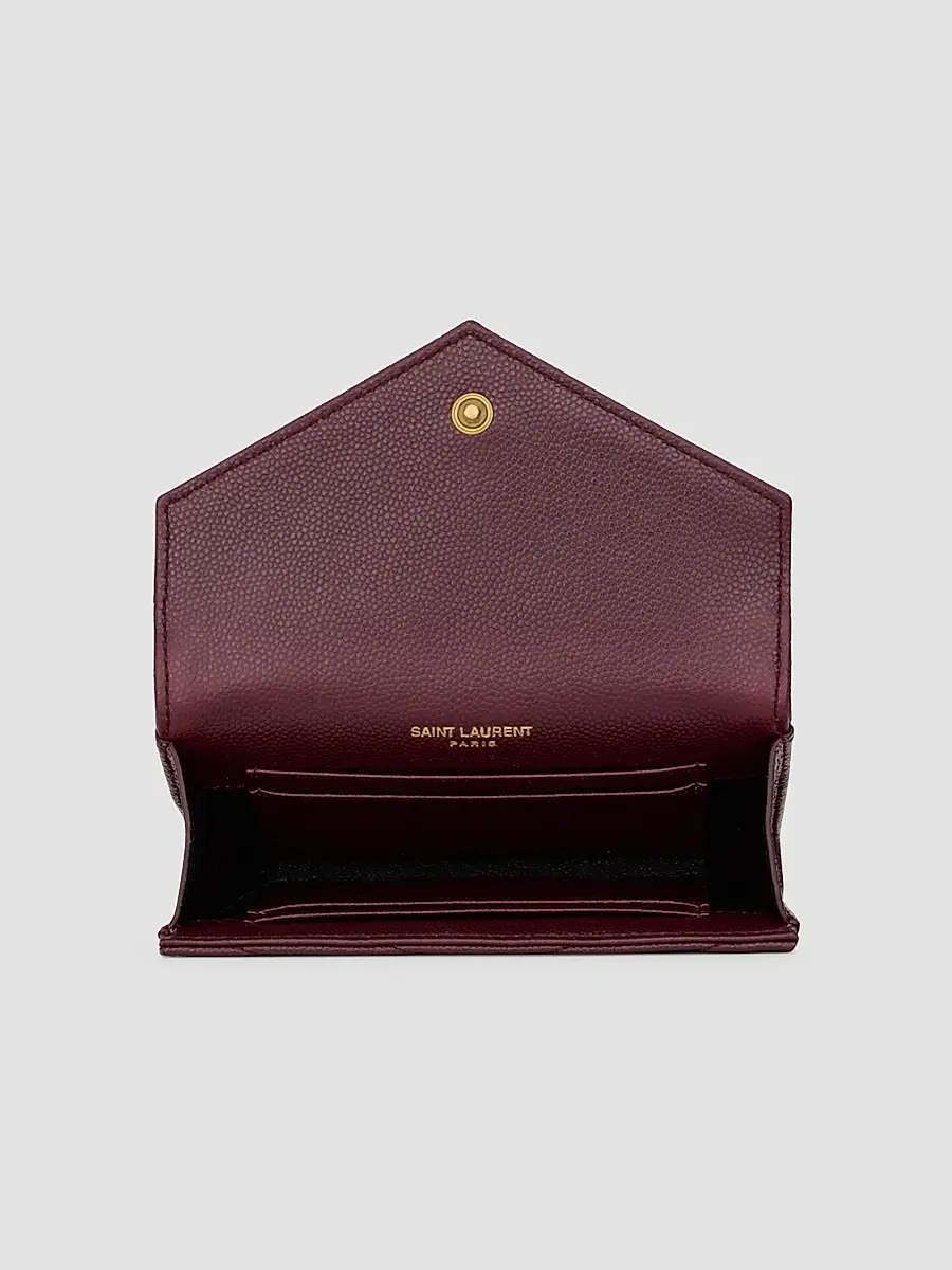 Saint Laurent Women's Cassandre Wallet in Grain De Poudre Leather | Thumbnail 2 Saint Laurent Women's Cassandre Wallet in Grain De Poudre Leather | Thumbnail 2