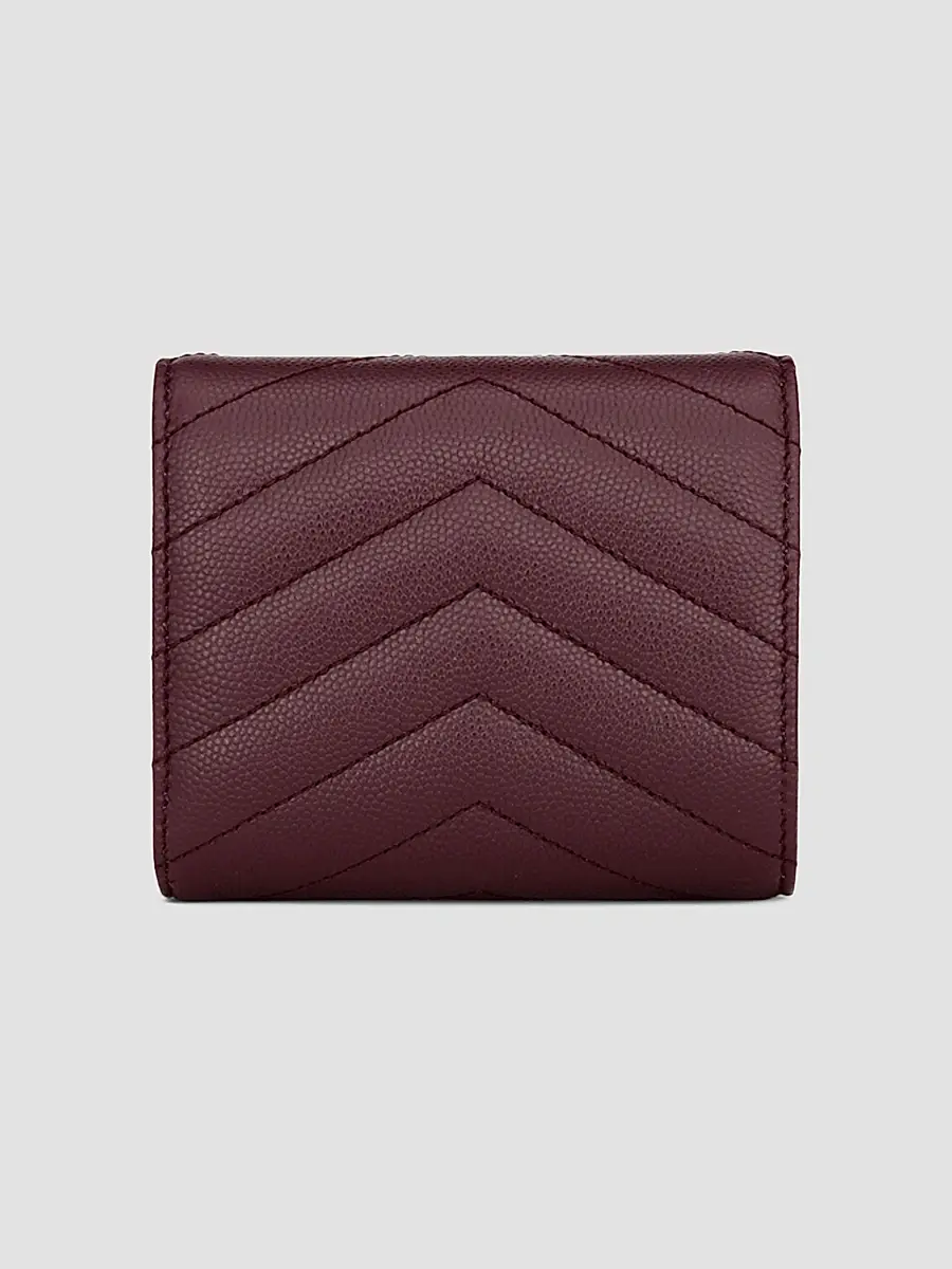 Saint Laurent Women's Cassandre Multi-Fold Wallet in Grain De Poudre Leather | Thumbnail 4 Saint Laurent Women's Cassandre Multi-Fold Wallet in Grain De Poudre Leather | Thumbnail 4