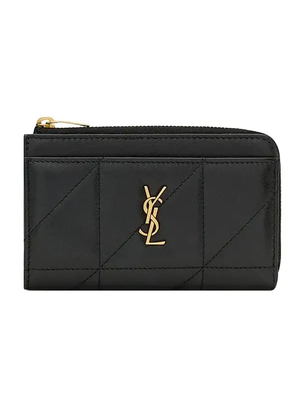 Saint Laurent Women's Jamie Zip Card Case