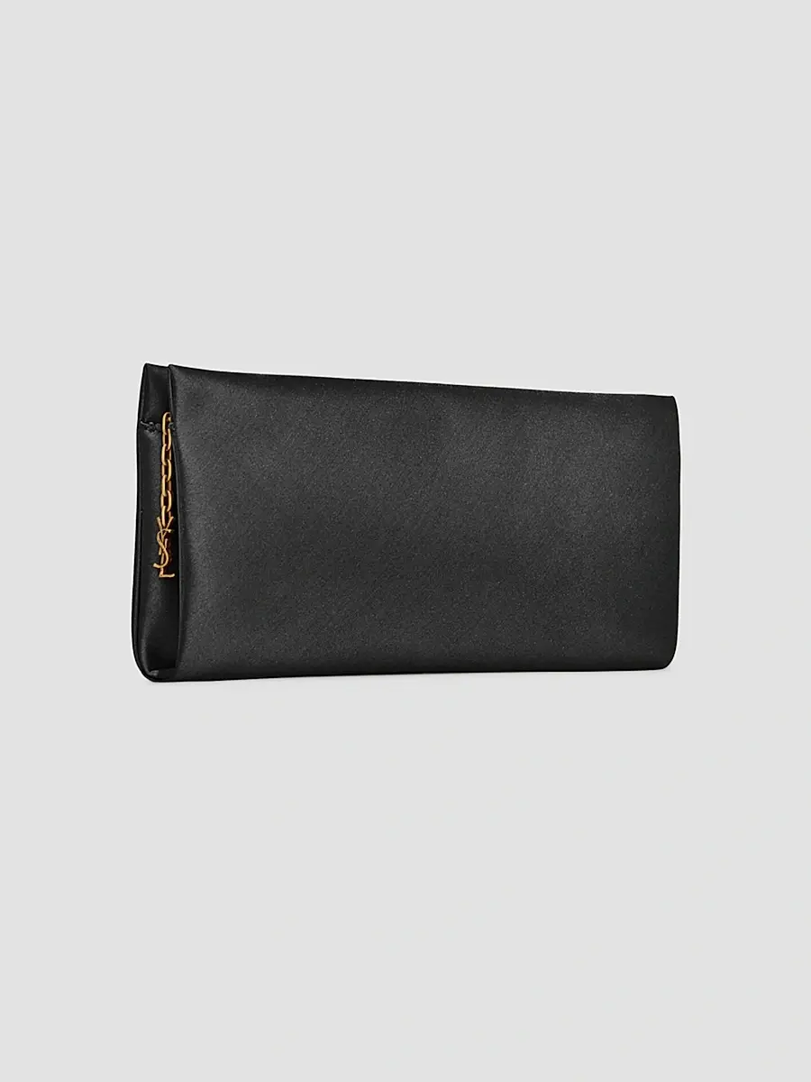 Saint Laurent Women's Satin Evening Soft Clutch | Thumbnail 2 Saint Laurent Women's Satin Evening Soft Clutch | Thumbnail 2