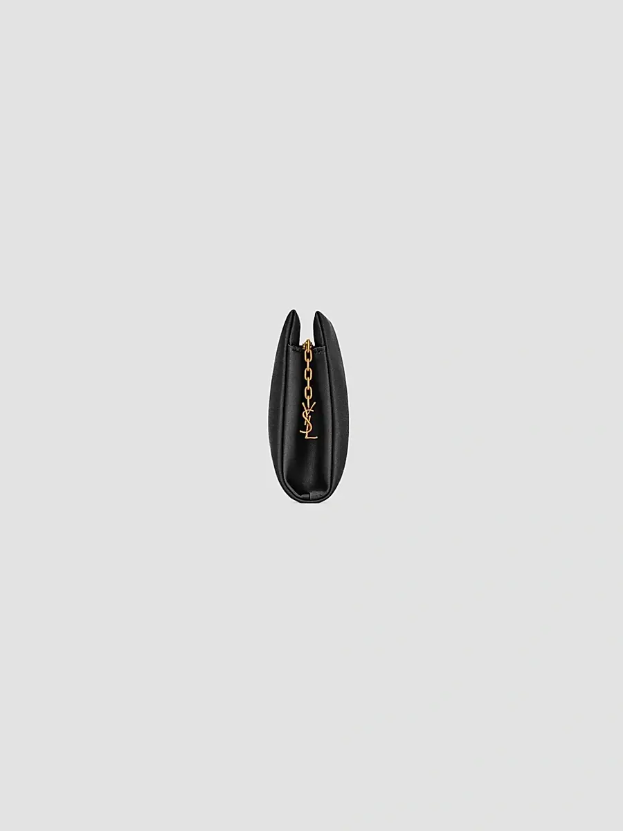 Saint Laurent Women's Satin Evening Soft Clutch | Thumbnail 3 Saint Laurent Women's Satin Evening Soft Clutch | Thumbnail 3