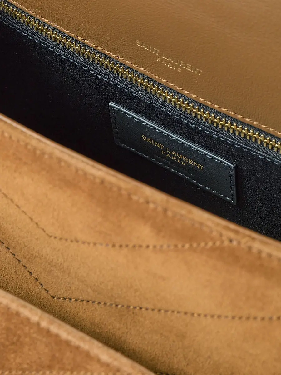 Saint Laurent Women's Niki Medium Shoulder Bag in Suede - Caramel Cognac | Thumbnail 6 Saint Laurent Women's Niki Medium Shoulder Bag in Suede - Caramel Cognac | Thumbnail 6