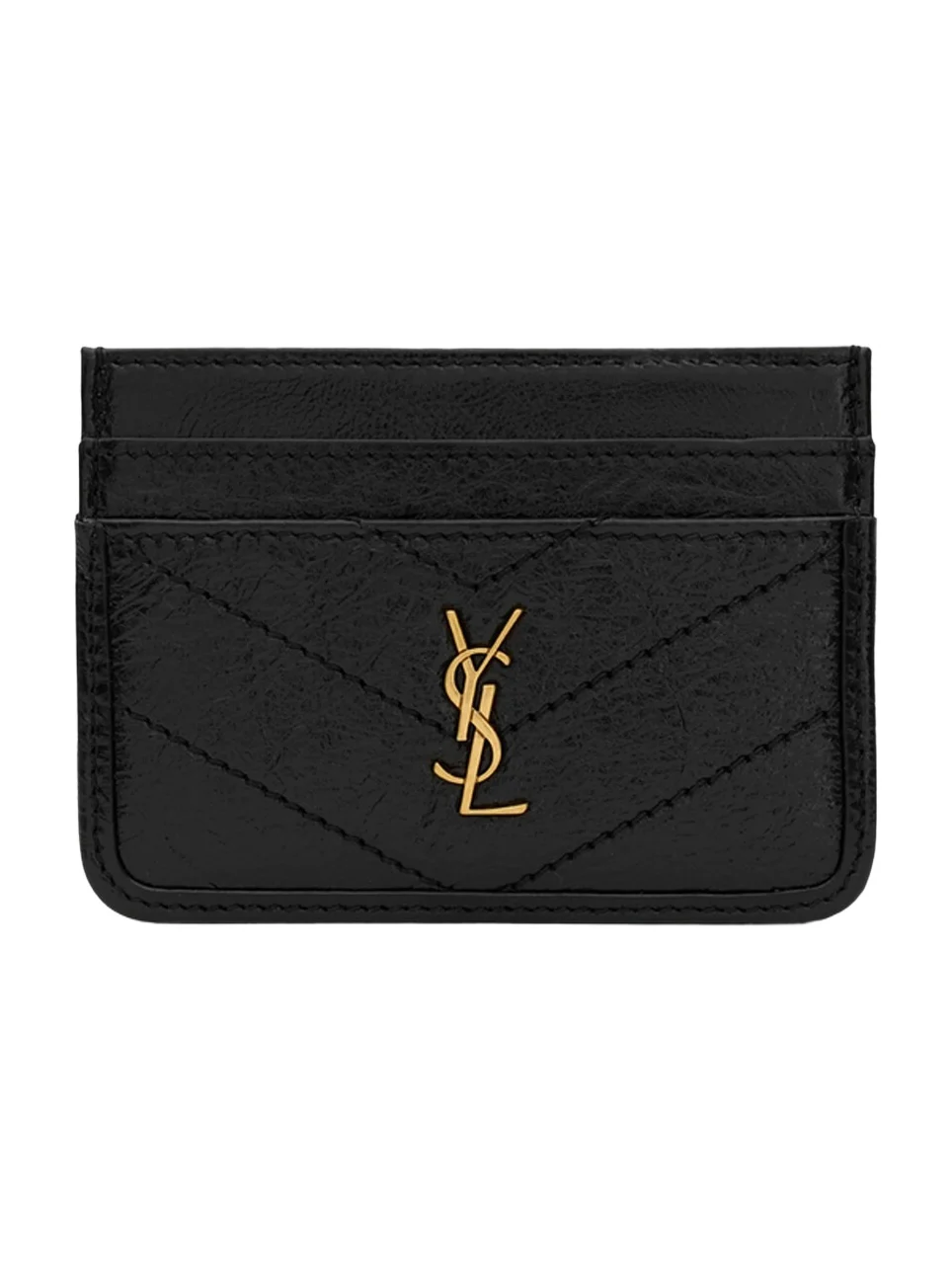 Women's Niki Card Case in Vintage Leather - Black Women's Niki Card Case in Vintage Leather - Black