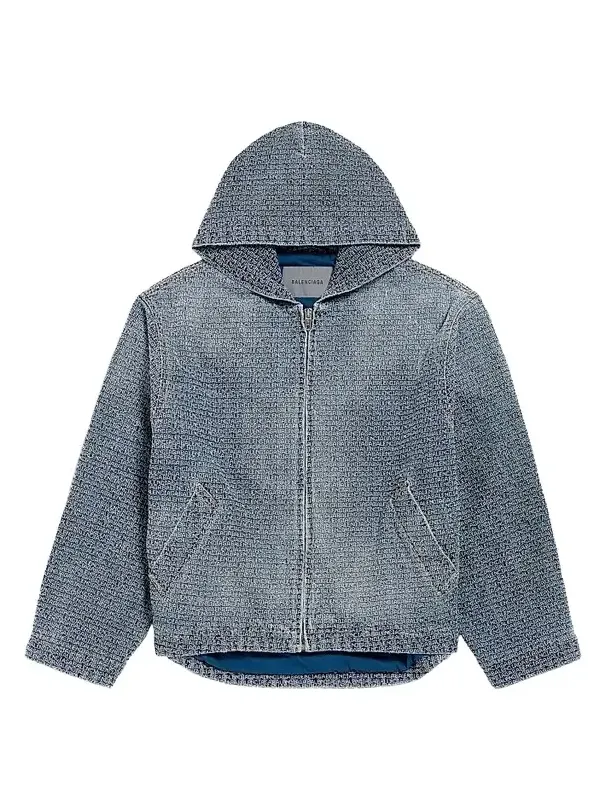 Men's Denim Stitch Hooded Jacket Men's Denim Stitch Hooded Jacket