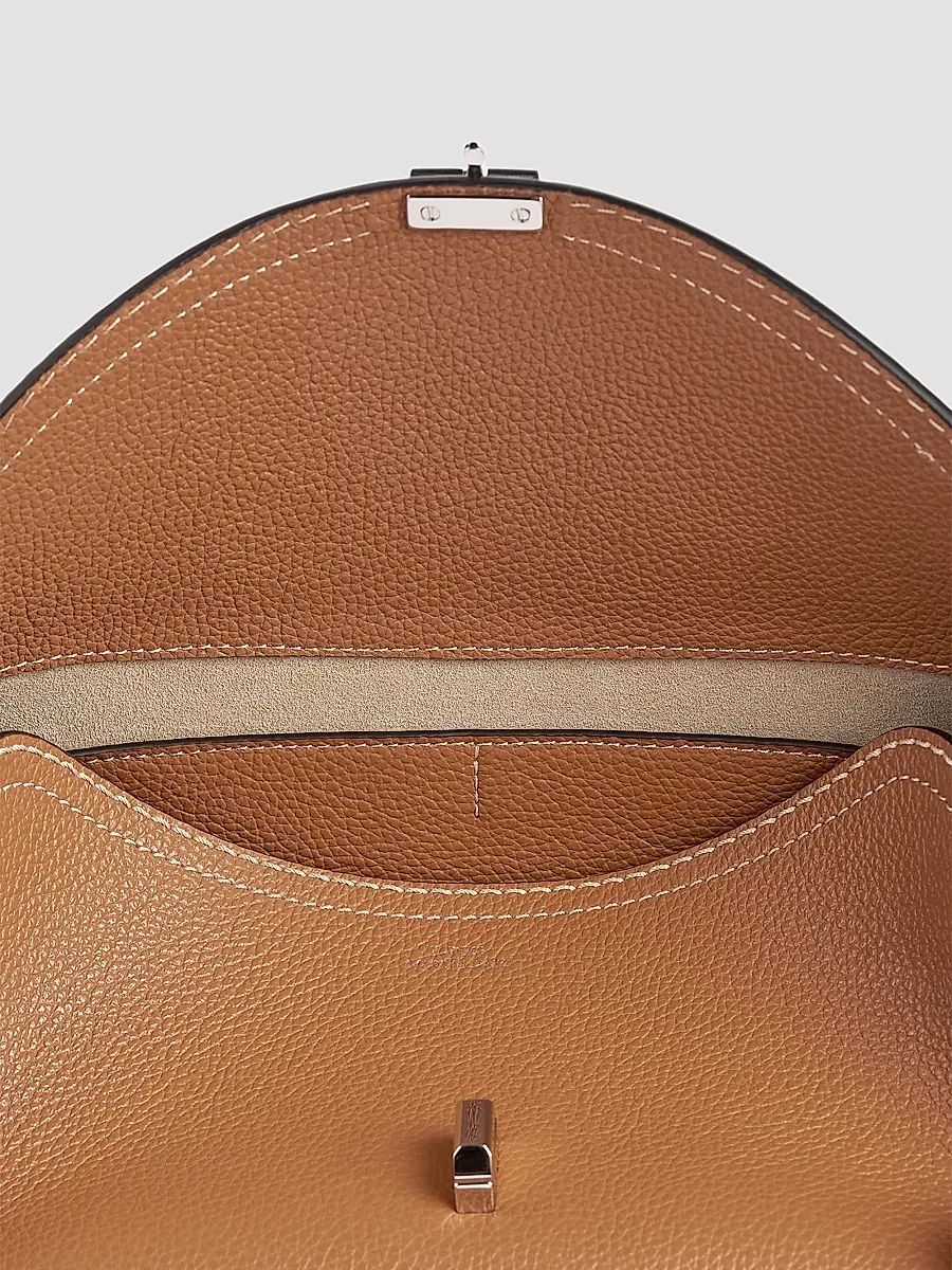 TOTEME Women's T-Lock Grain Leather Shoulder Bag | Thumbnail 4 TOTEME Women's T-Lock Grain Leather Shoulder Bag | Thumbnail 4