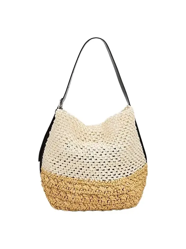 Women's Medium Belted Paper Tote Bag Women's Medium Belted Paper Tote Bag