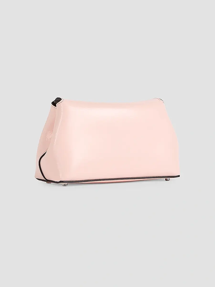 TOTEME Women's Mini T-Lock Naplack Leather Clutch | Thumbnail 2 TOTEME Women's Mini T-Lock Naplack Leather Clutch | Thumbnail 2