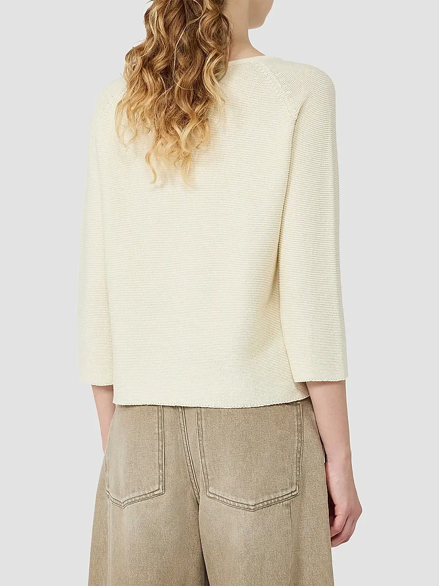 Weekend Max Mara Women's Cotton Yarn Sweater | Thumbnail 4