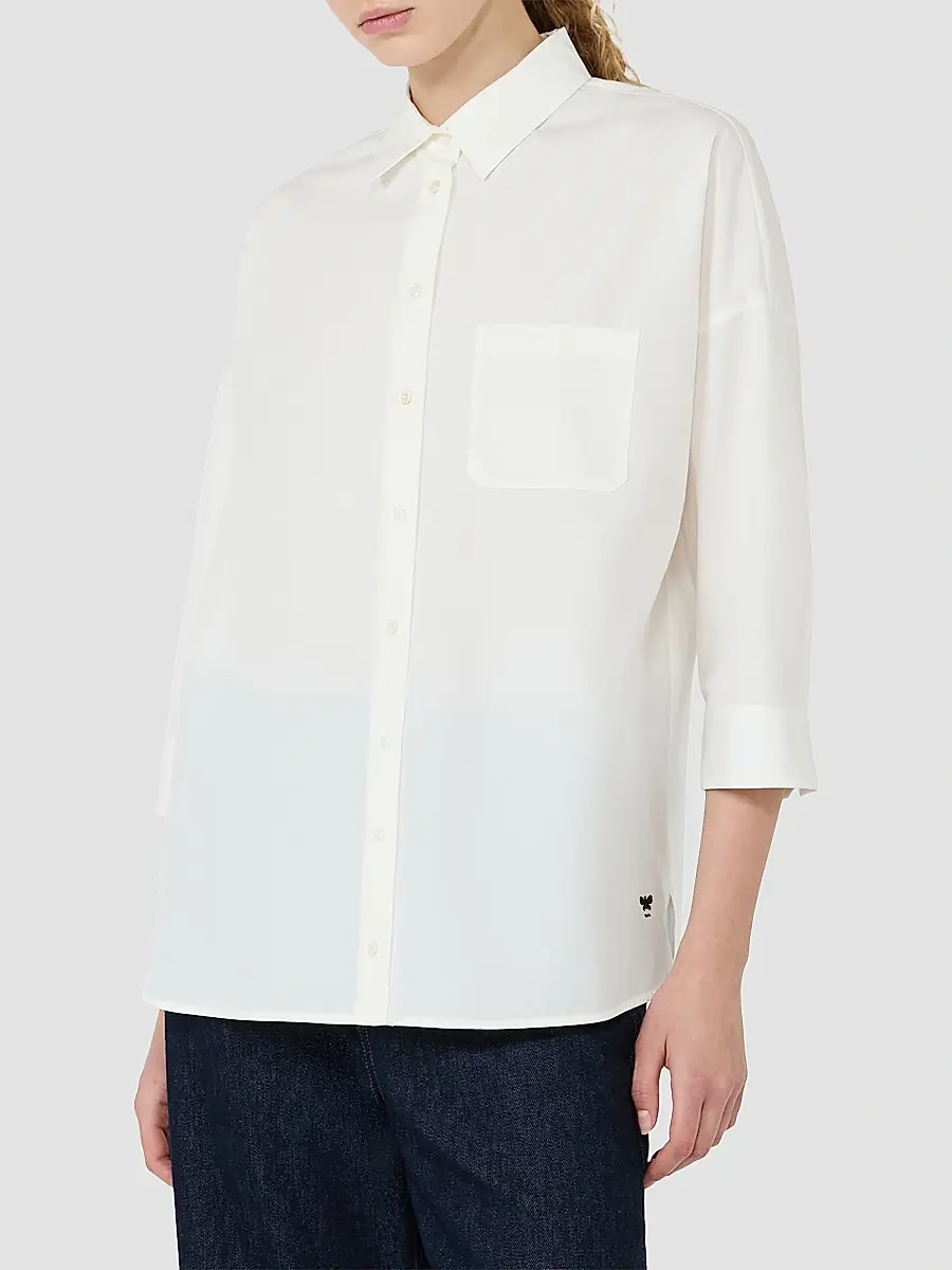 Weekend Max Mara Women's Boxy Cotton Poplin Shirt | Thumbnail 2