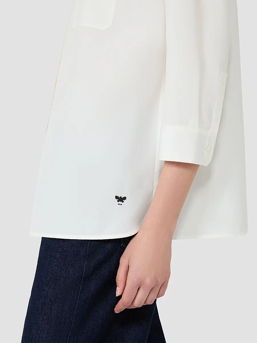 Weekend Max Mara Women's Boxy Cotton Poplin Shirt | Thumbnail 5