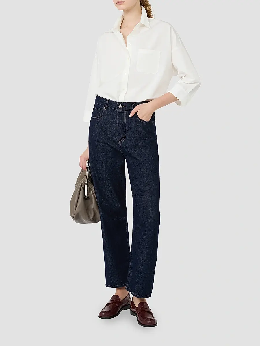 Weekend Max Mara Women's Boxy Cotton Poplin Shirt | Thumbnail 6