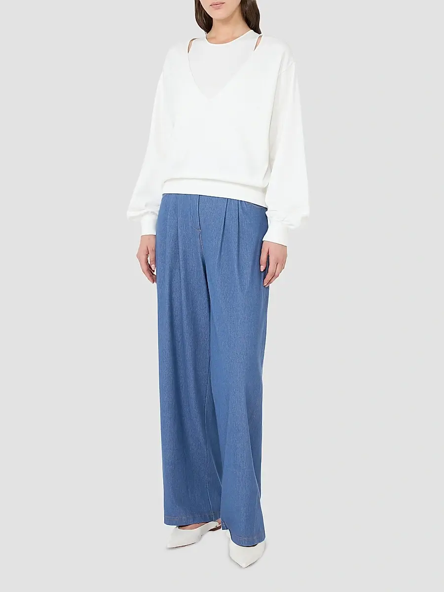 MM Max Mara Women's Viscose Yarn Sweater | Thumbnail 2