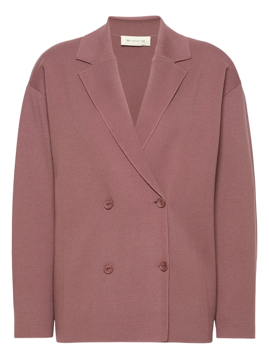 Women's Double Breasted Jacket in Viscose Crepe Yarn Women's Double Breasted Jacket in Viscose Crepe Yarn