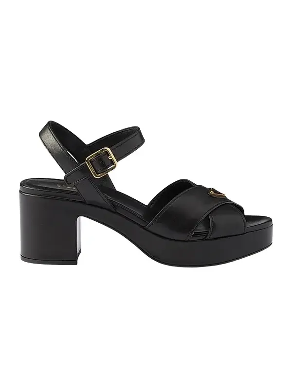 Women's Nappa Leather Platform Sandals