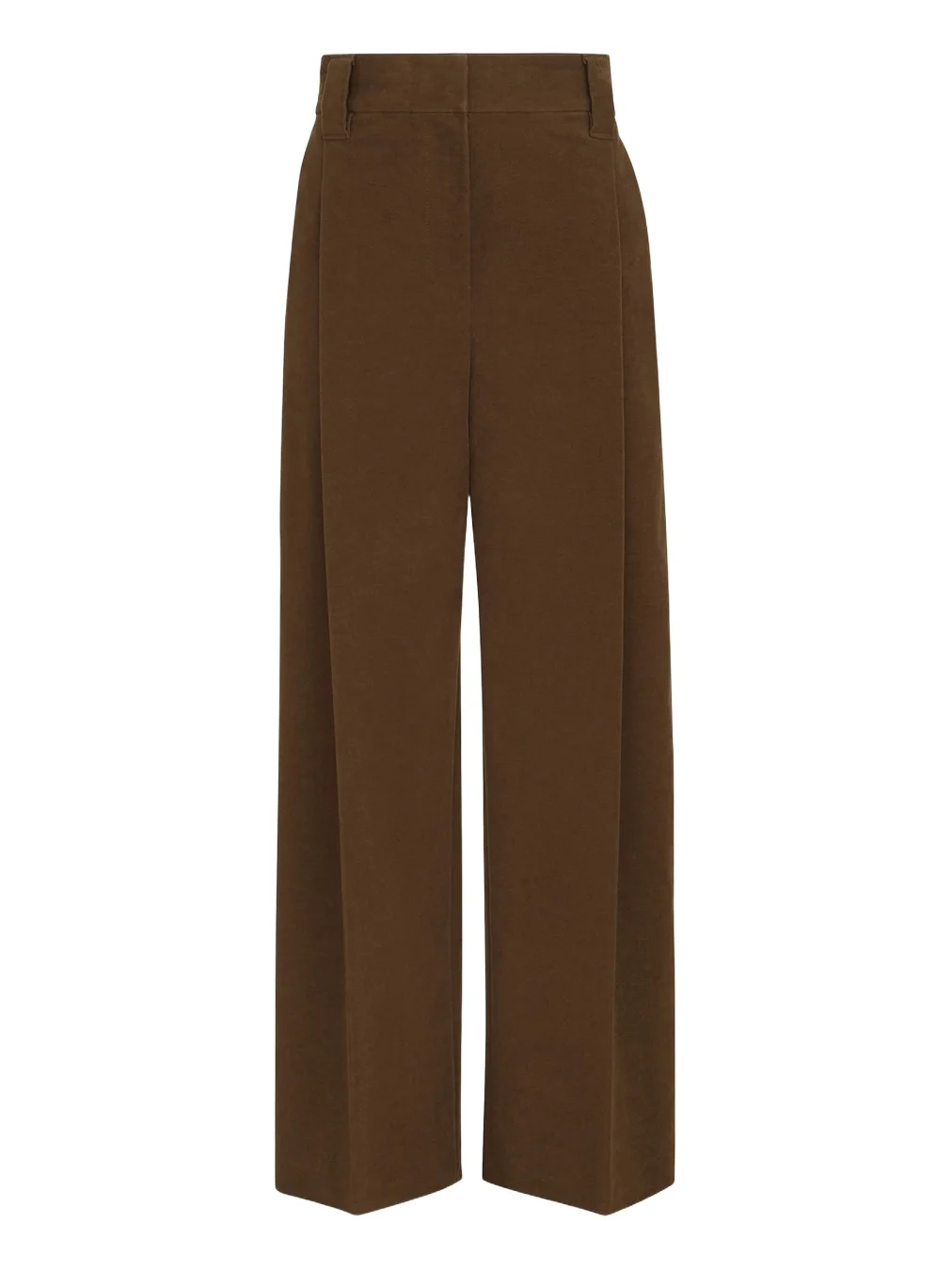 Brunello Cucinelli Women's Stretch Cotton Moleskin Loose Sartorial Trousers