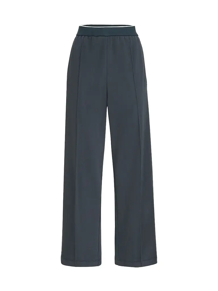 Brunello Cucinelli Women's Cotton Smooth French Terry Track Trousers - Navy Blue - Size Small | Image 1 Brunello Cucinelli Women's Cotton Smooth French Terry Track Trousers - Navy Blue - Size Small | Image 1