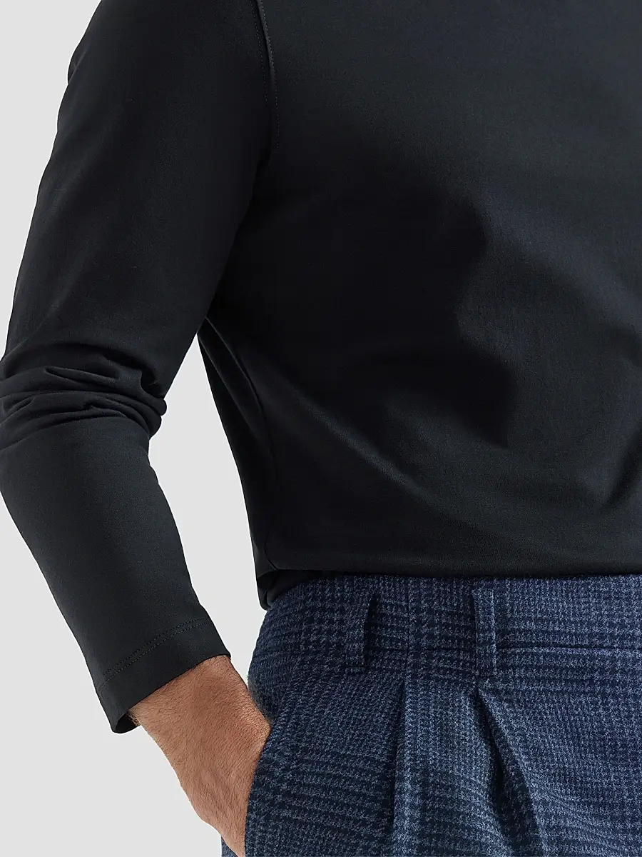 Brunello Cucinelli Men's Cotton Jersey Long Sleeve Crewneck T-Shirt | Thumbnail 4 Brunello Cucinelli Men's Cotton Jersey Long Sleeve Crewneck T-Shirt | Thumbnail 4