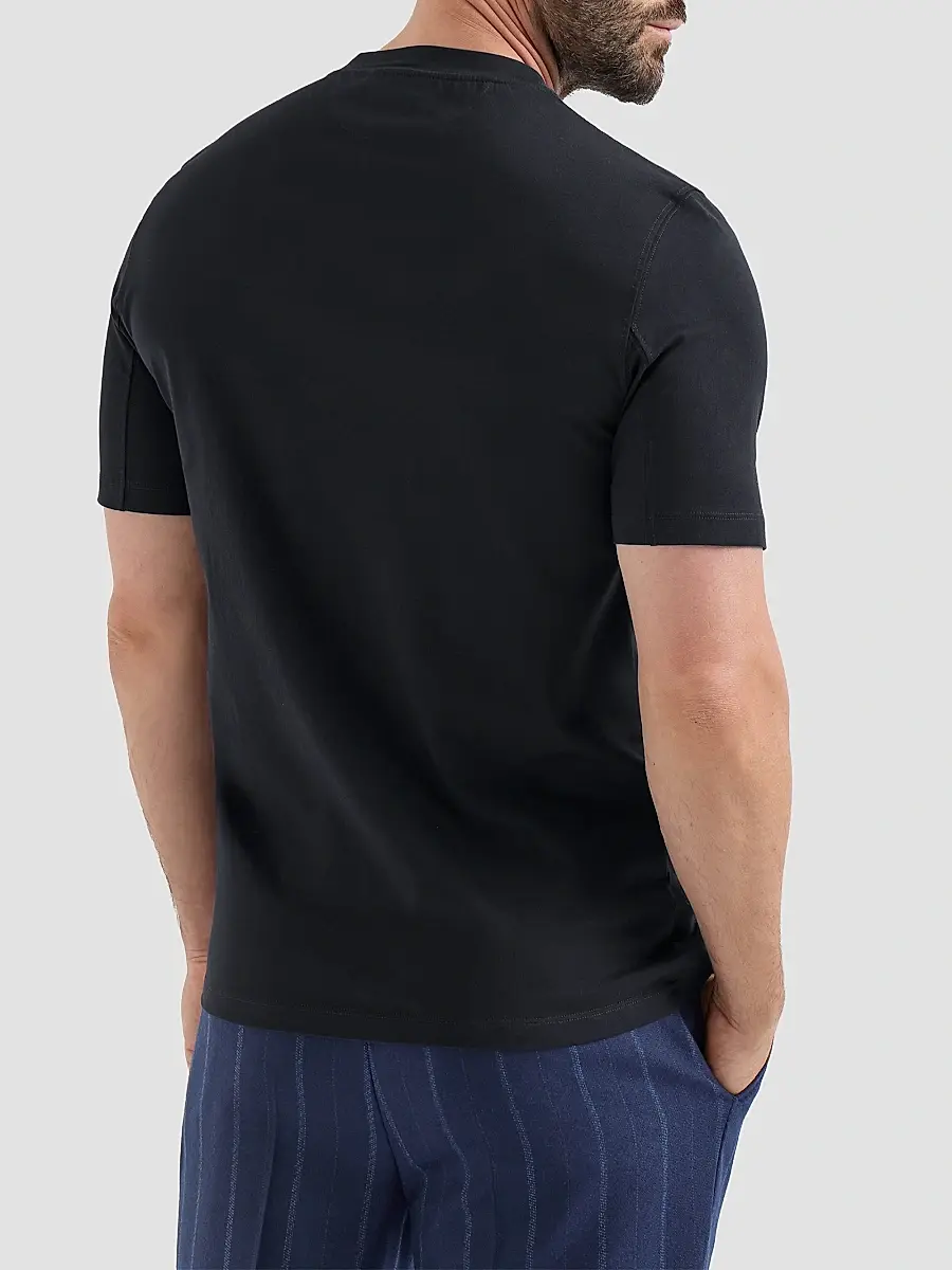 Brunello Cucinelli Men's Cotton Jersey Crewneck T-Shirt | Thumbnail 3